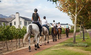 Equestrian outride at Val de Vie Estate