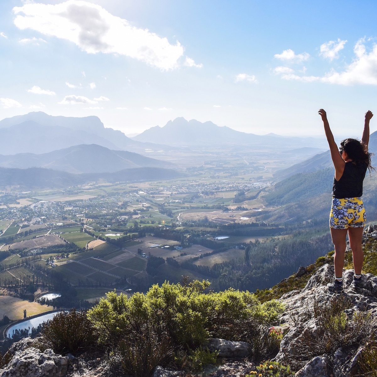Hiking above Franschhoek